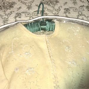 Vintage sweater with beaded accents